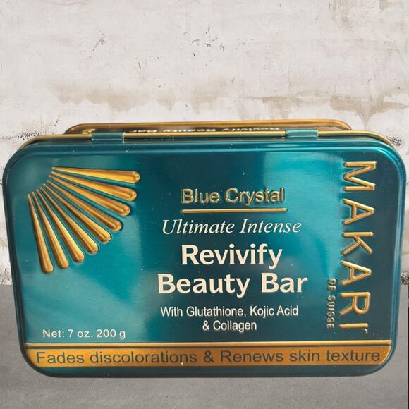 Makari Other - Makari Blue Crystal Revivify Multi Function Beauty Bar Soap NEW